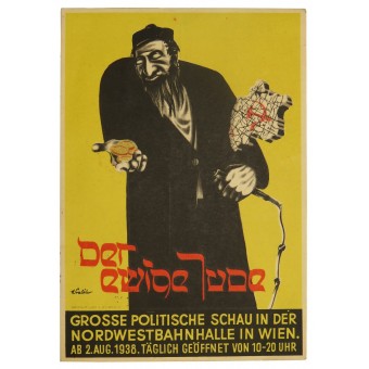 Cartolina antisemita, Der Ewige Jude - Eterno Ebreo, numero speciale per la mostra. Espenlaub militaria